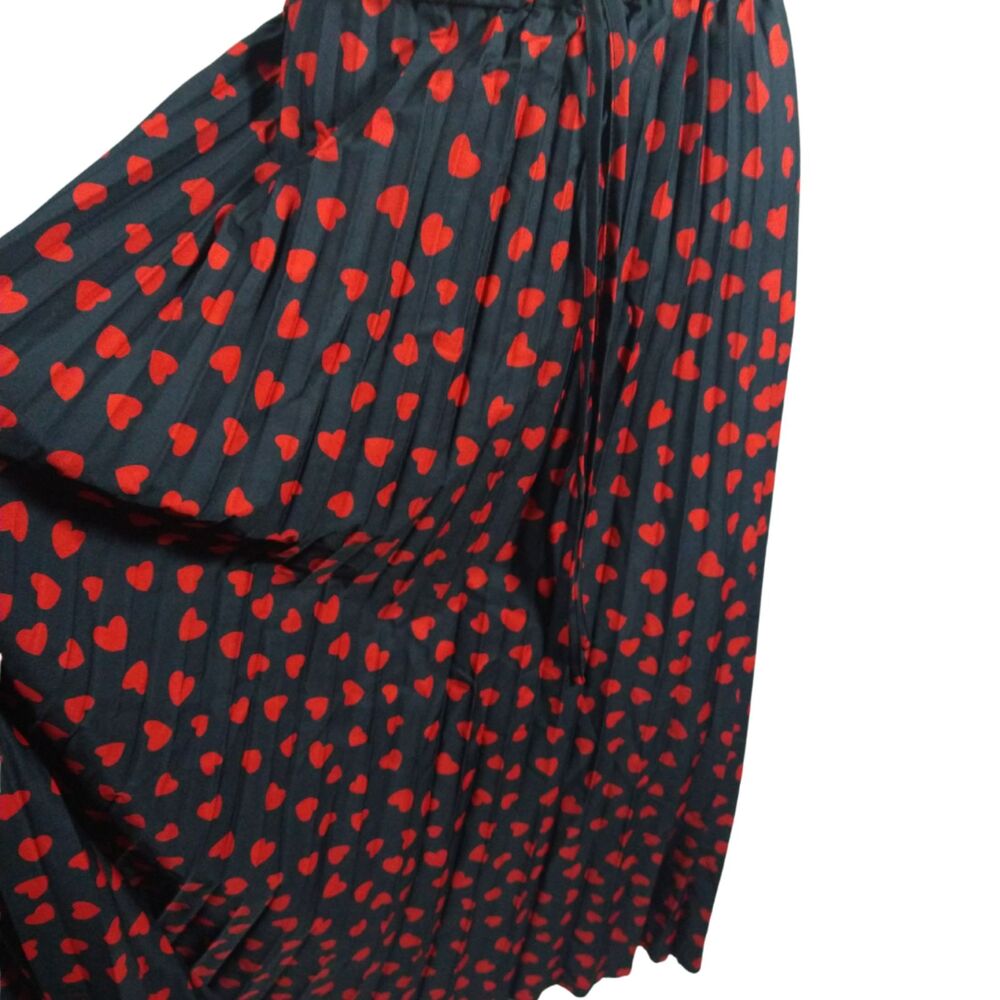Long Black Maxi Skirt – Plus Size 3XL Heart Print Winter Casual SHEIN Curve